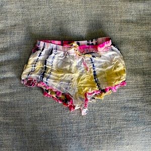 Tye dye beach/pool shorts size small made by Cotton Candy designed in LA.